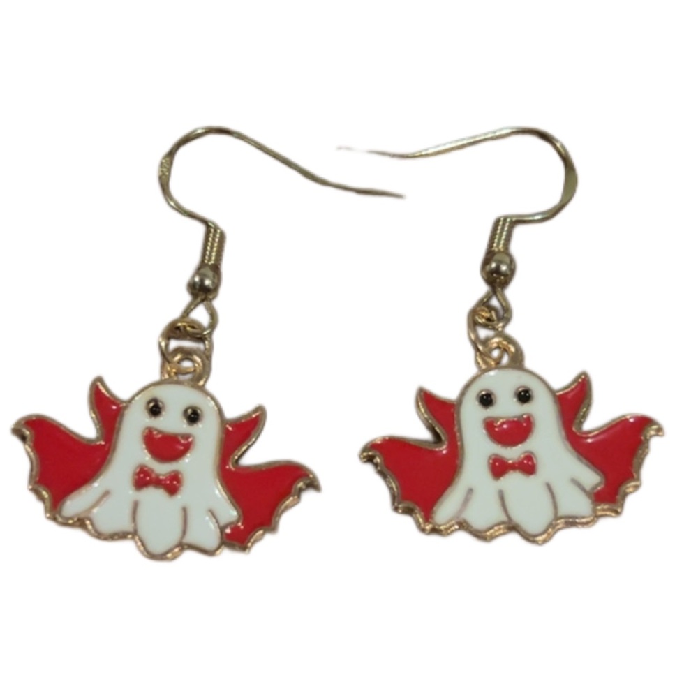 🔴Cute Handmade Ghost Earrings